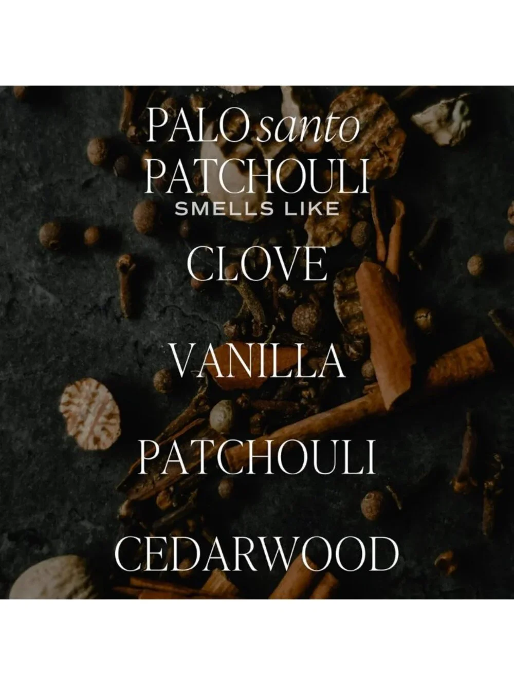 Palo Santo Patchouli Scented Soy Candle - Vanilla, Musk, Sandalwood - 9oz Spa